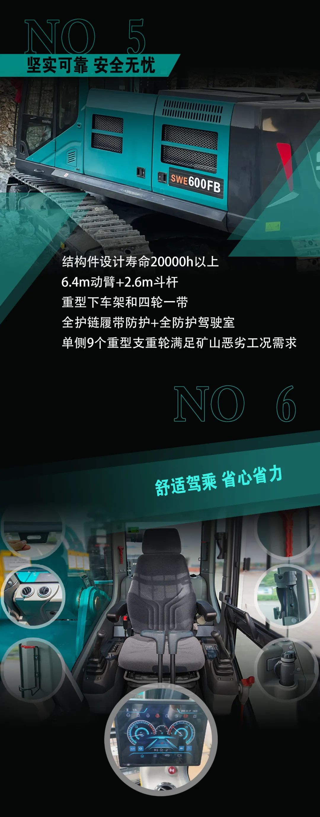 一圖讀懂 | 專為礦山重載施工而生！山河智能SWE600FB破碎錘重磅回歸